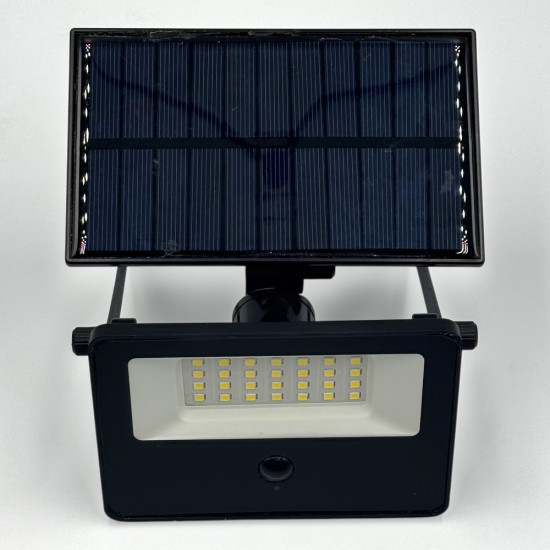 Proiector cu panou solar reglabil si rotativ 360 5V/1.5w 6500K 140x133x60mm 50W