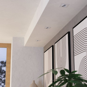 Spot Led Patrat COB alb,  9W=160W, 6500K, lumina rece