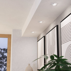 Spot Led Patrat COB alb,  9W=160W, 6500K, lumina rece