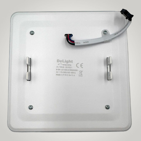 Spot LED Patrat Doua Culori  6+3W 3000k-6500k  Trei Functii