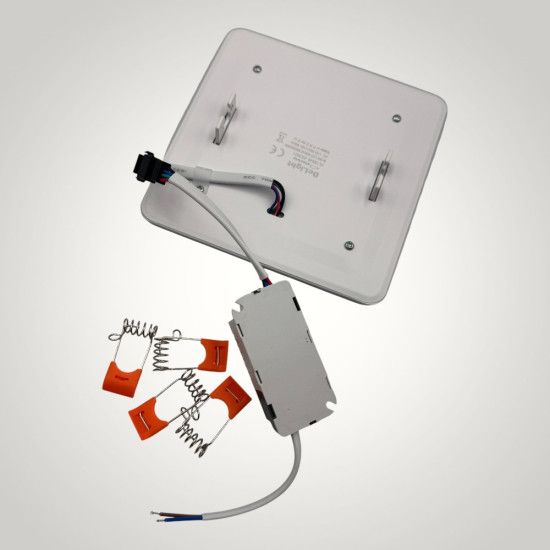 Spot LED Patrat Doua Culori 18+6W 3000k-6500k  Trei Functii