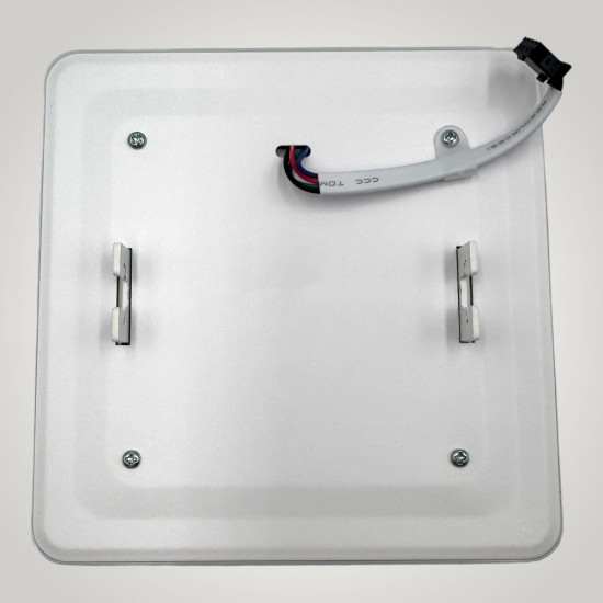 Spot LED Patrat Doua Culori 18+6W 3000k-6500k  Trei Functii