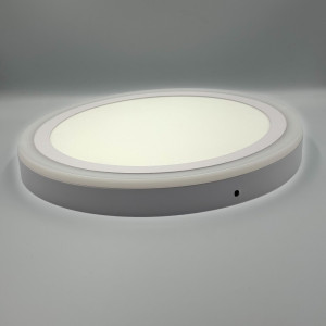 Spot LED Rotund Aplicat Doua Culori  24+12W 3000k-6500k  Trei Functii