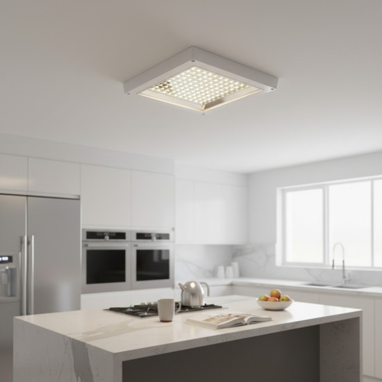 Plafoniera LED Patrata Pentru Bucatarie 12W 6500K