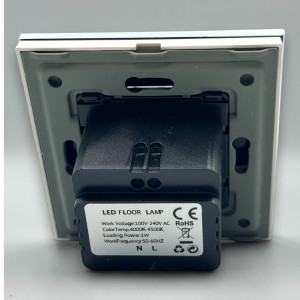 Spot led Scara din sticla,alb 1W, 4000K, lumina neutra