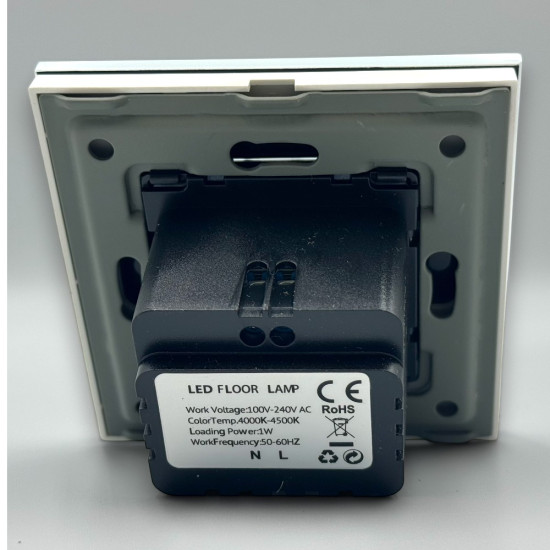 Spot led Scara din sticla,alb 1W, 4000K, lumina neutra