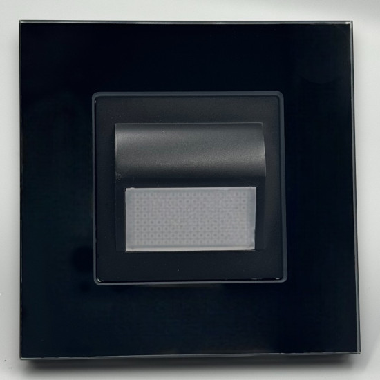 Spot led Scara din sticla,negru 1W, 4000K, lumina neutra