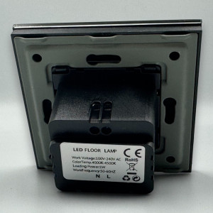 Spot led Scara din sticla,negru 1W, 4000K, lumina neutra