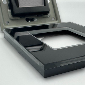 Spot led Scara din sticla,negru 1W, 4000K, lumina neutra