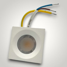 Spot LED Patrat pentru Mobila, 35x35mm, 3W  4100K, lumina neutra