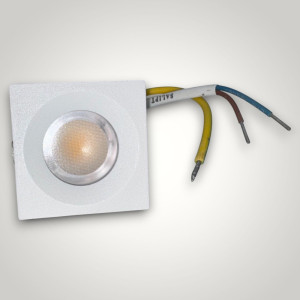 Spot LED Patrat pentru Mobila, 35x35mm, 3W  4100K, lumina neutra