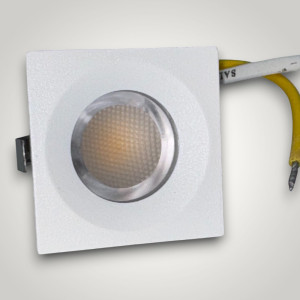 Spot LED Patrat pentru Mobila, 35x35mm, 3W  4100K, lumina neutra