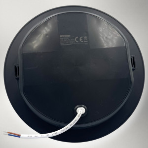 Spot Led Sole cu rama neagra, rotund ingropat Ø220, 24W, 4100K, lumina neutra