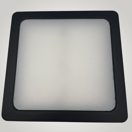 Spot Led Sole cu rama neagra, patrat ingropat 220x220, 24W, 4100K, lumina neutra