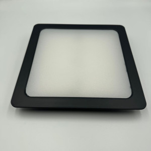 Spot Led Sole cu rama neagra, patrat ingropat 220x220, 24W, 4100K, lumina neutra