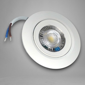Spot Led COB Rotund alb, Ø95, 5W=40W, 6500K, lumina rece