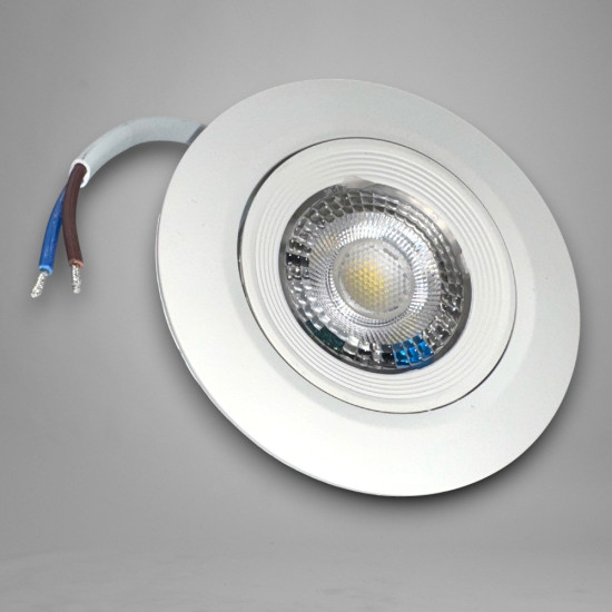 Spot Led COB Rotund alb, Ø95, 5W=40W, 6500K, lumina rece