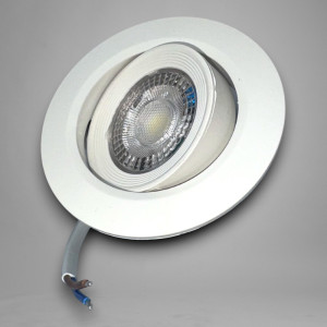 Spot Led COB Rotund alb, Ø95, 5W=40W, 6500K, lumina rece