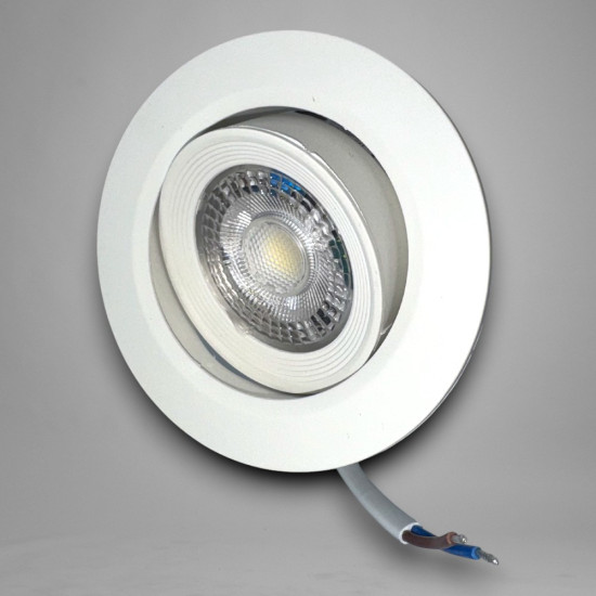 Spot Led COB Rotund alb, Ø95, 5W=40W, 6500K, lumina rece
