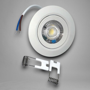 Spot Led COB Rotund alb, Ø95, 5W=40W, 6500K, lumina rece