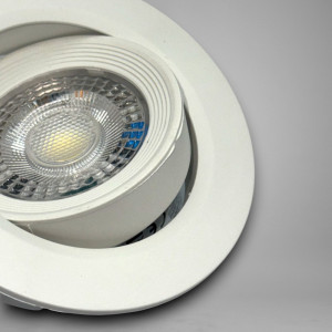 Spot Led COB Rotund alb, Ø95, 5W=40W, 6500K, lumina rece