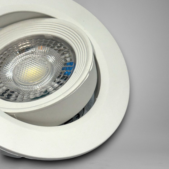 Spot Led COB Rotund alb, Ø95, 5W=40W, 6500K, lumina rece
