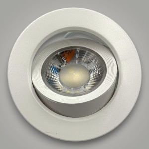 Spot Led COB Rotund alb, Ø95, 9W=160W, 6500K, lumina rece