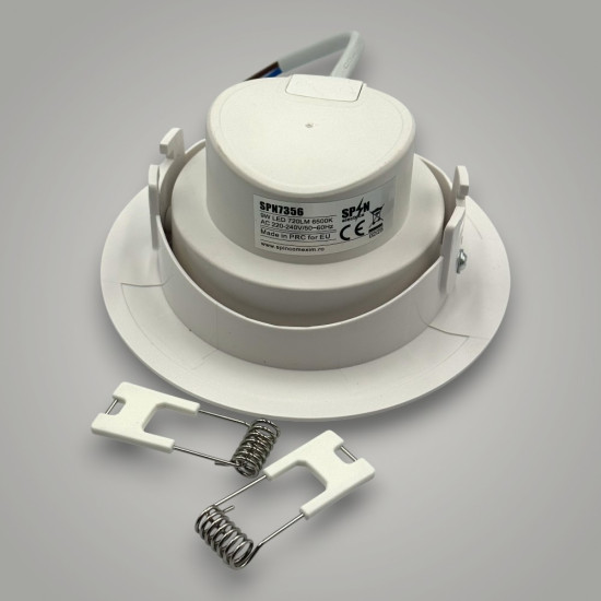 Spot Led COB Rotund alb, Ø95, 9W=160W, 6500K, lumina rece