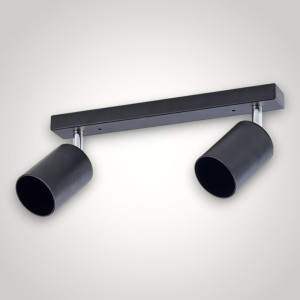 Spot Liniar Reglabil Negru 2XGU10 450mm