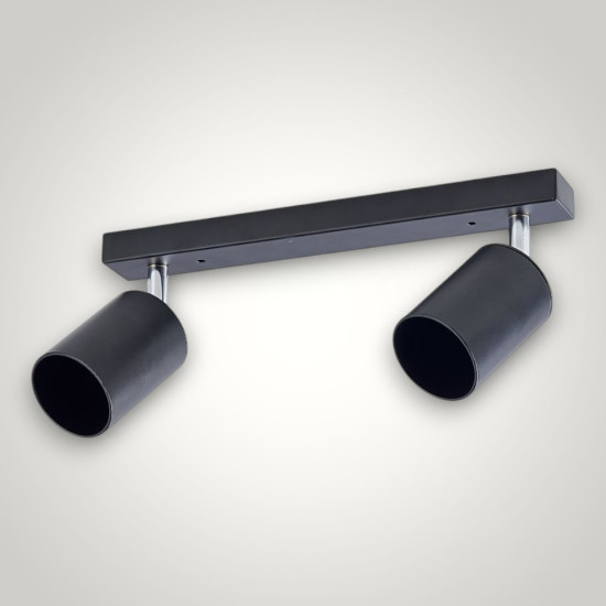 Spot Liniar Reglabil Negru 2XGU10 450mm