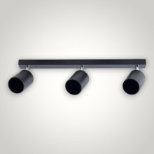 Spot Liniar Reglabil Negru 3 X GU10 450mm