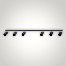 Spot Liniar Reglabil  Negru 6 X GU10 1180mm