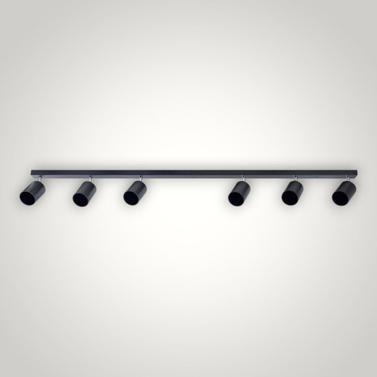 Spot Liniar Reglabil  Negru 6 X GU10 1180mm
