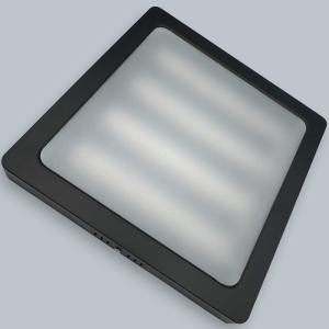 Spot Led Sole cu rama neagra, patrat aplicat  300x300, 36W, 4100k, lumina neutra