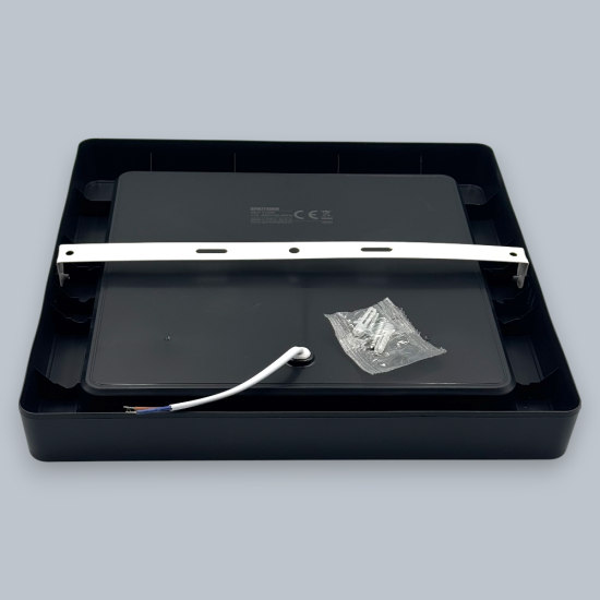 Spot Led Sole cu rama neagra, patrat aplicat  300x300, 36W, 4100k, lumina neutra