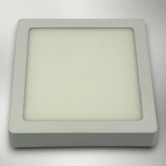 Spot Led Patrat 220X220X37mm, aplicat, 18W=150W, 2700K, lumina calda