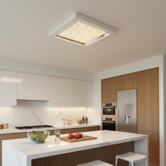Plafoniera LED Patrata  Pentru  Bucatarie 16W 6500K