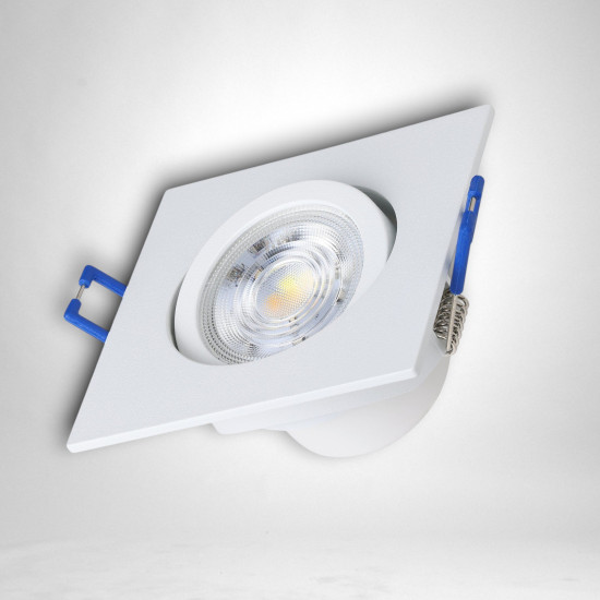 Spot Led Patrat COB alb,  9W=160W, 6500K, lumina rece