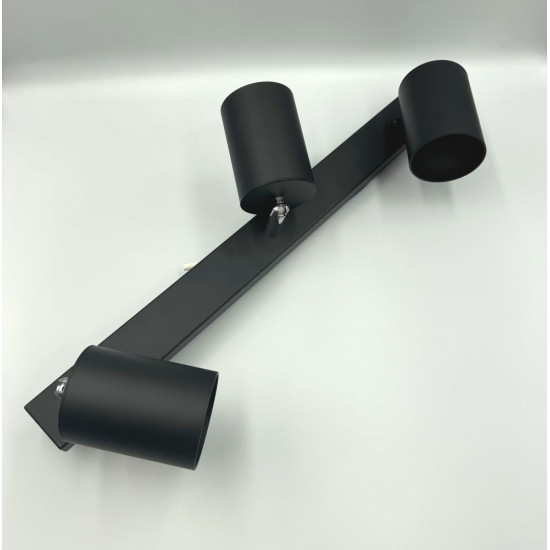 Spot Liniar Reglabil Negru 3 X GU10 450mm