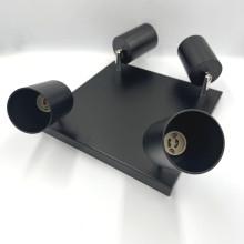 Spot Patrat Reglabil Negru 4 X GU10 250mm
