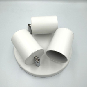 Spot Rotund Reglabil Alb 3 X GU10 200mm