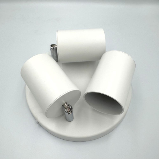 Spot Rotund Reglabil Alb 3 X GU10 200mm