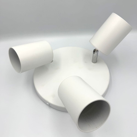 Spot Rotund Reglabil Alb 3 X GU10 200mm