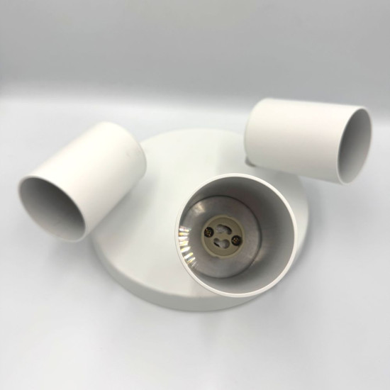 Spot Rotund Reglabil Alb 3 X GU10 200mm