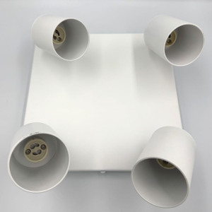 Spot patrat reglabil  alb 4 X GU10 250mm