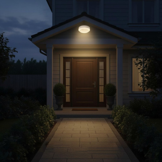 Aplica LED cu senzor de miscare 360°, Ø171, 15W=100W, 1200Lm, IP65