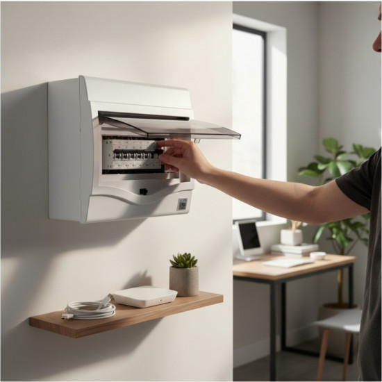 Tablou electric pt sigurante, 8 module - montaj aplicat