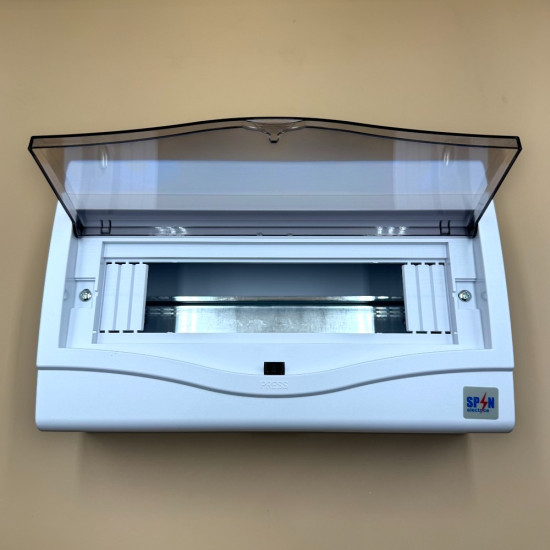 Tablou electric pt sigurante, 12 module - montaj aplicat