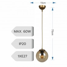 CANDELABRU MALTA ANTIQUE 1XE27 60W