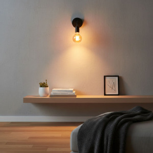 APLICA MOSSO NEGRU 1XE27 60W